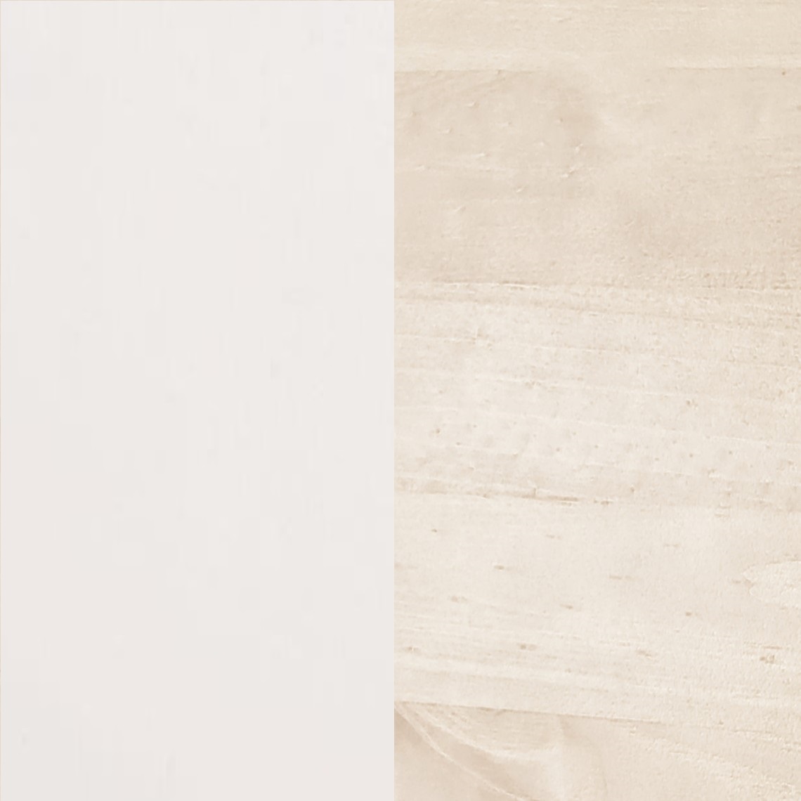 Light Oak and White
